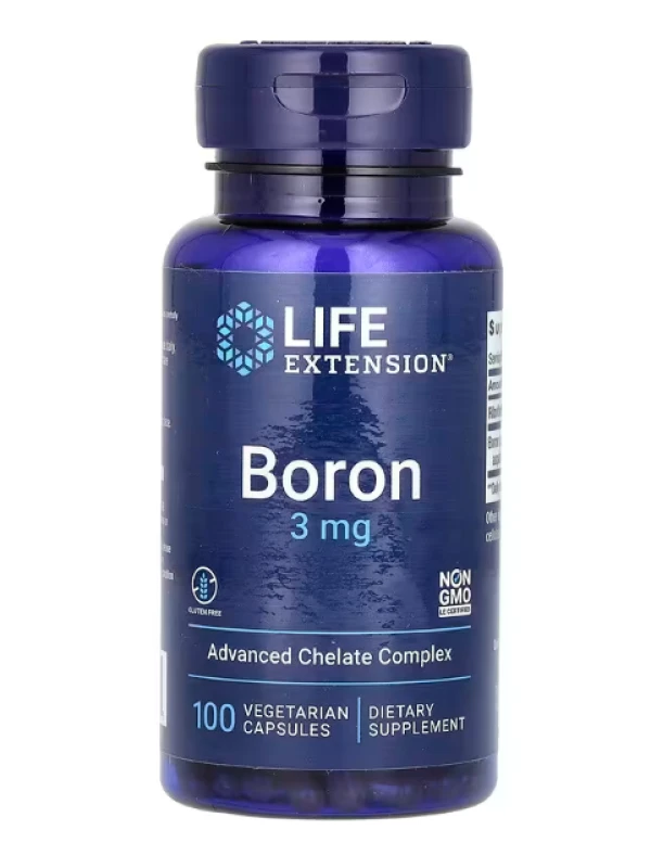 Life Extension, Boron, 3 mg, 100 Vegetarian Capsules