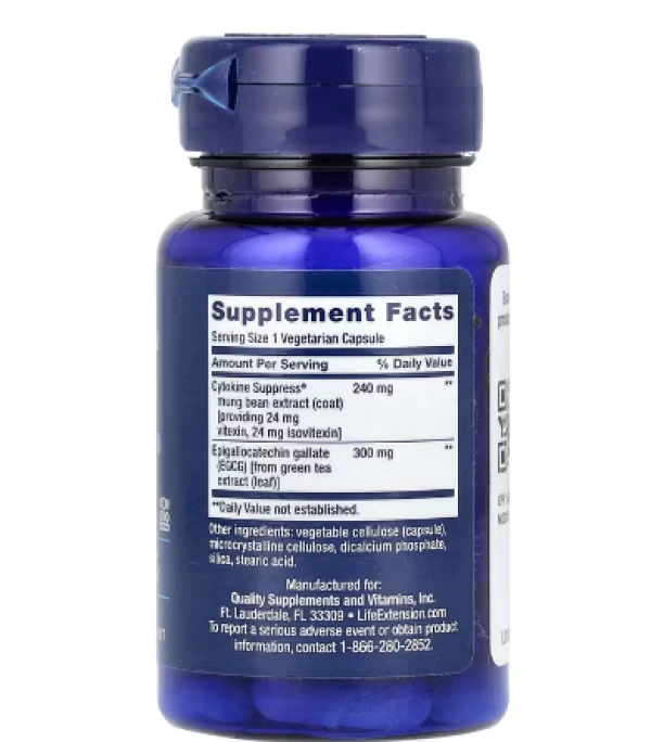 Life Extension, Cytokine Suppress® with EGCG, 30 Vegetarian Capsules