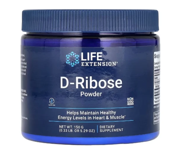 Life Extension, D-Ribose Powder, 5.29 oz (150 g)
