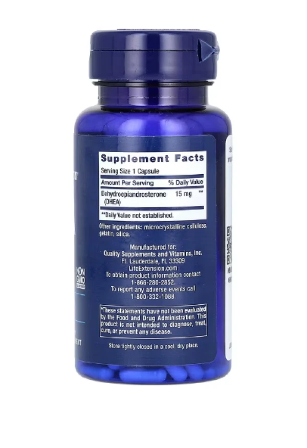 Life Extension, DHEA, 15 mg, 100 Capsules