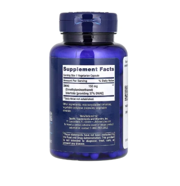 Life Extension, DMAE Bitartrate, 150 mg, 200 Vegetarian Capsules