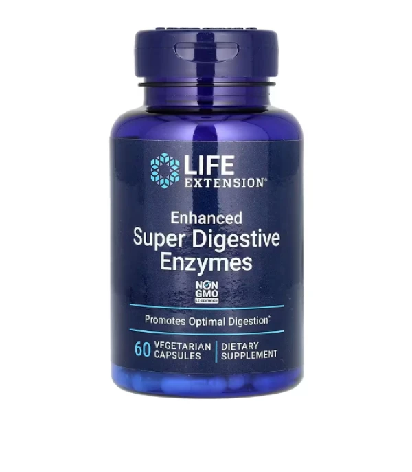 Life Extension, Enhanced Super Digestive Enzymes, 60 Vegetarian Capsules