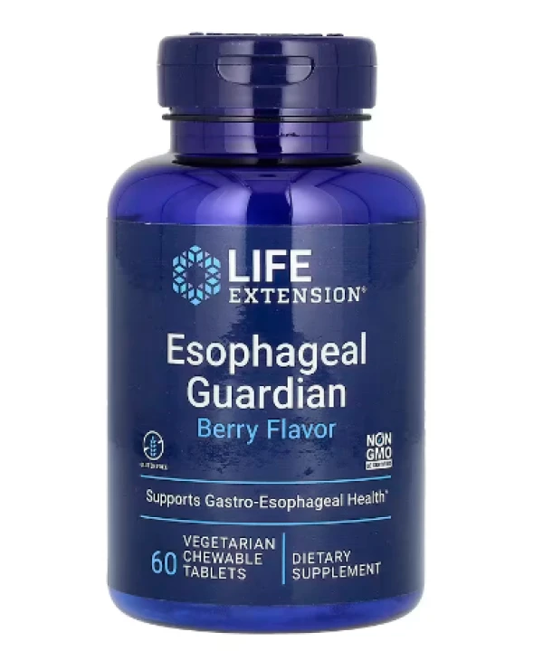 Life Extension, Esophageal Guardian, Berry, 60 Vegetarian Chewable Tablets