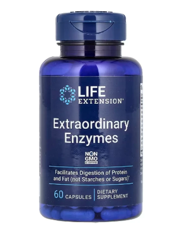 Life Extension, Extraordinary Enzymes, 60 Capsules