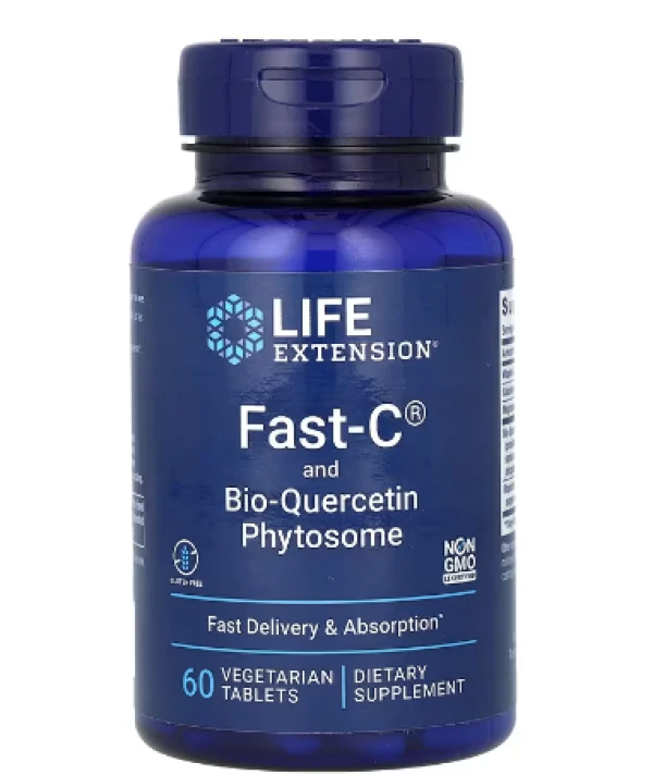 Life Extension, Fast-C and Bio-Quercetin Phytosome, 60 Vegetarian Tablets