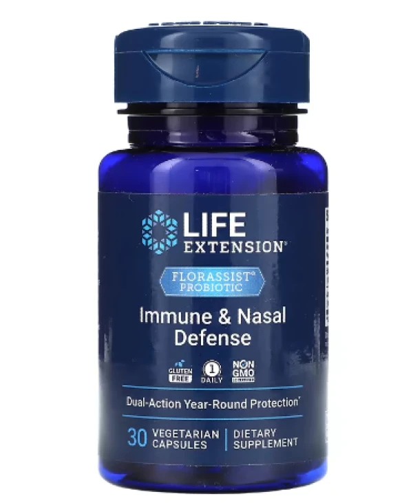Life Extension, FLORASSIST Probiotic, Immune & Nasal Defense, 30 Vegetarian Capsules