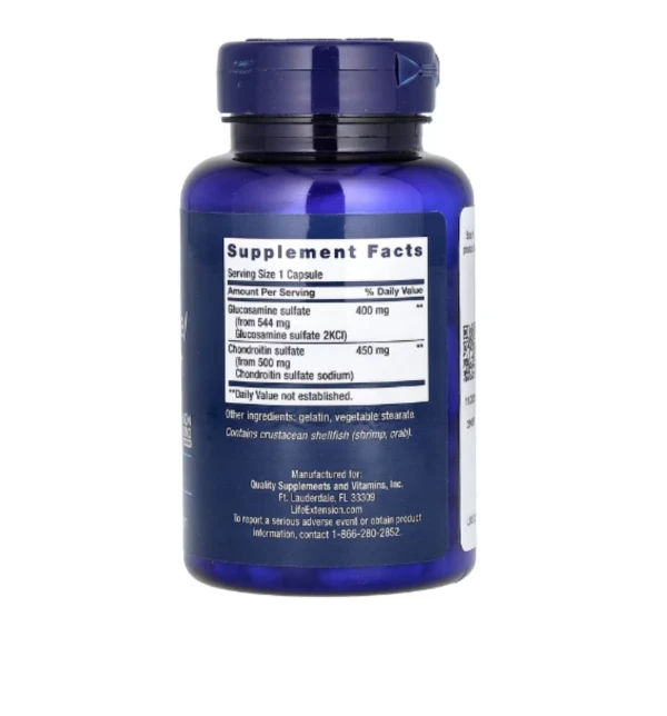 Life Extension, Glucosamine/Chondroitin, 100 Capsules