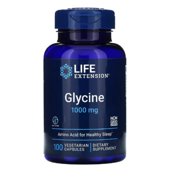 Life Extension, Glycine, 1,000 mg, 100 Vegetarian Capsules