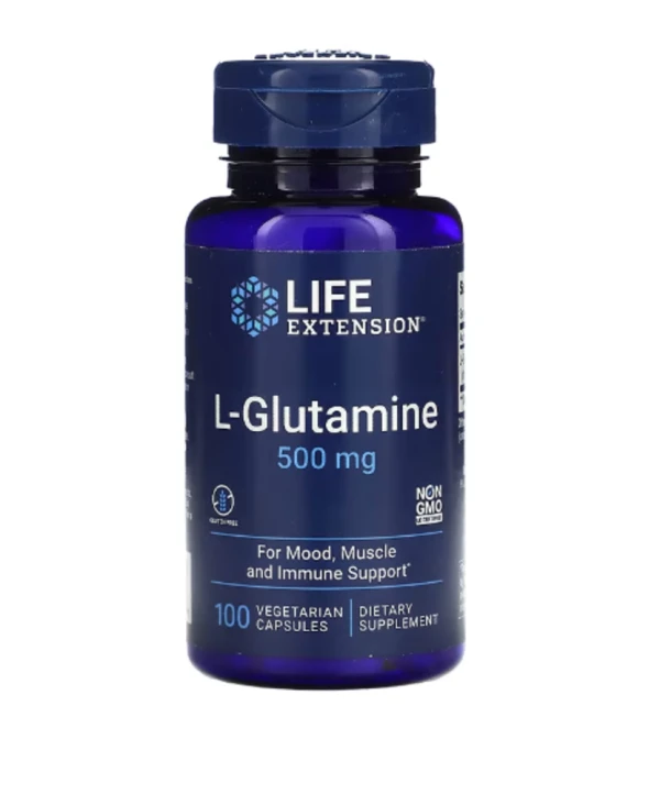 Life Extension, L-Glutamine, 500 mg, 100 Vegetarian Capsules