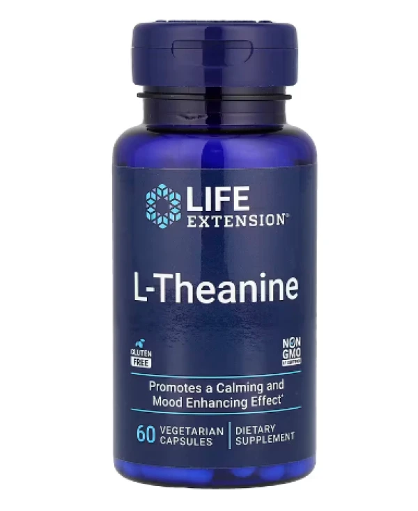 Life Extension, L-Theanine, 60 Vegetarian Capsules