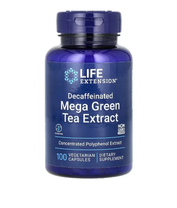Life Extension, Mega Green Tea Extract, Decaffeinated, 100 Vegetarian Capsules