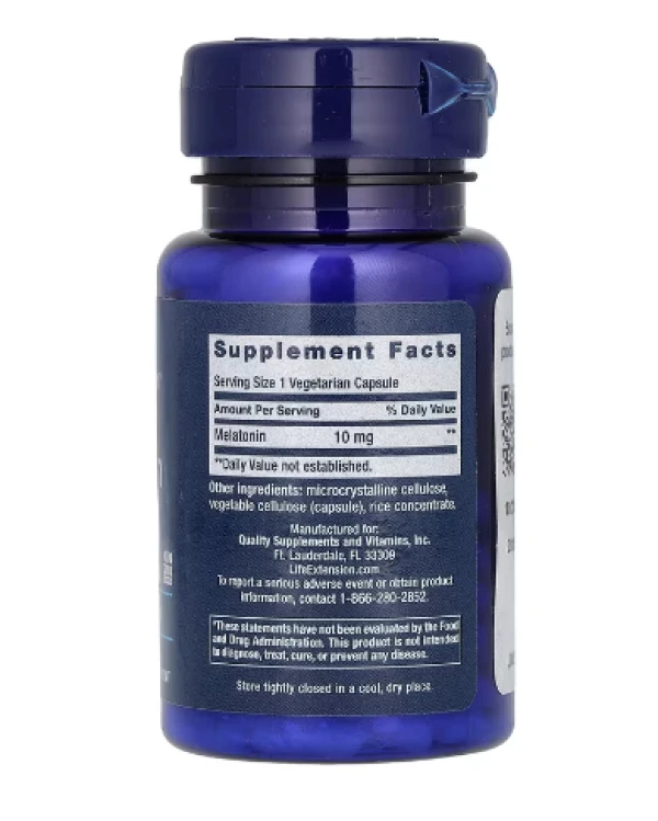 Life Extension, Melatonin, 10 mg, 60 Vegetarian Capsules