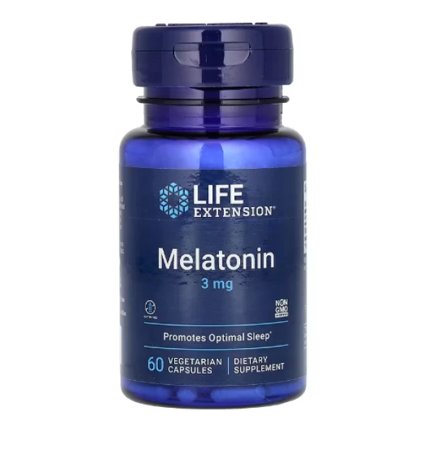 Life Extension, Melatonin, 3 mg, 60 Vegetarian Capsules