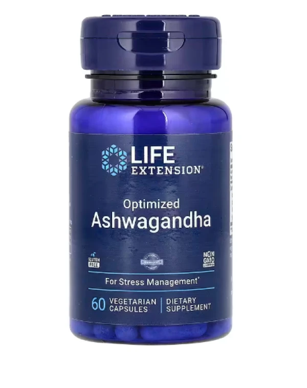 Life Extension, Optimized Ashwagandha, 60 Vegetarian Capsules