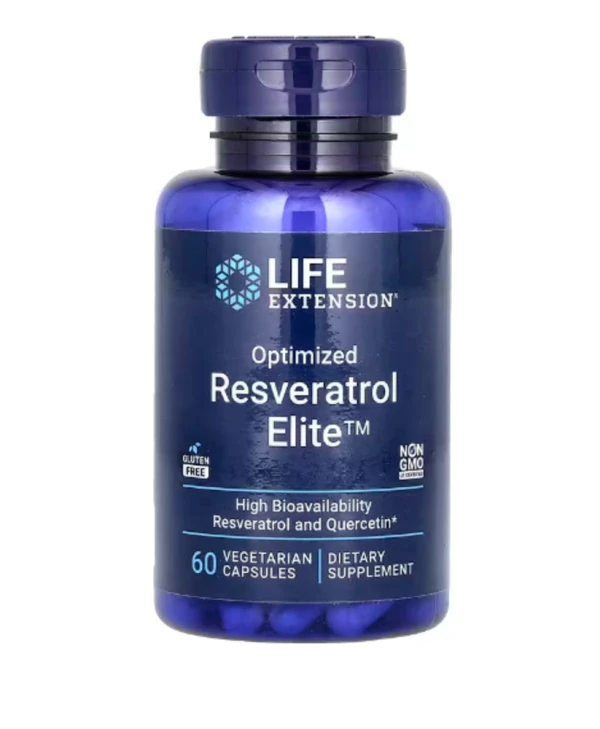 Life Extension, Optimized Resveratrol Elite, 60 Vegetarian Capsules