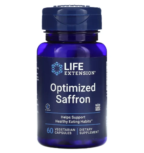 Life Extension, Optimized Saffron, 60 Vegetarian Capsules
