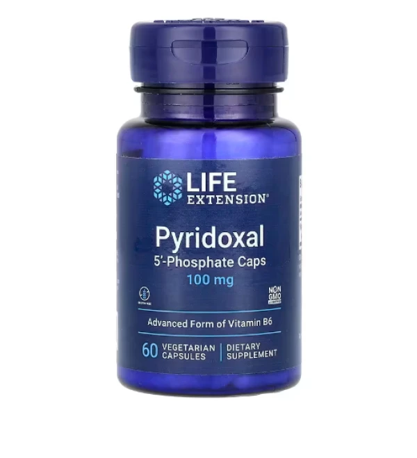 Life Extension, Pyridoxal 5'-Phosphate Caps, 100 mg, 60 Vegetarian Capsules