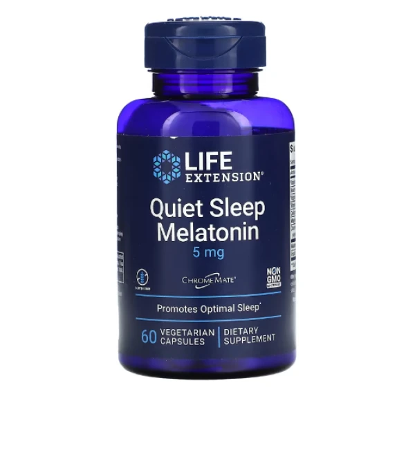 Life Extension, Quiet Sleep, Melatonin, 5 mg, 60 Vegetarian Capsules