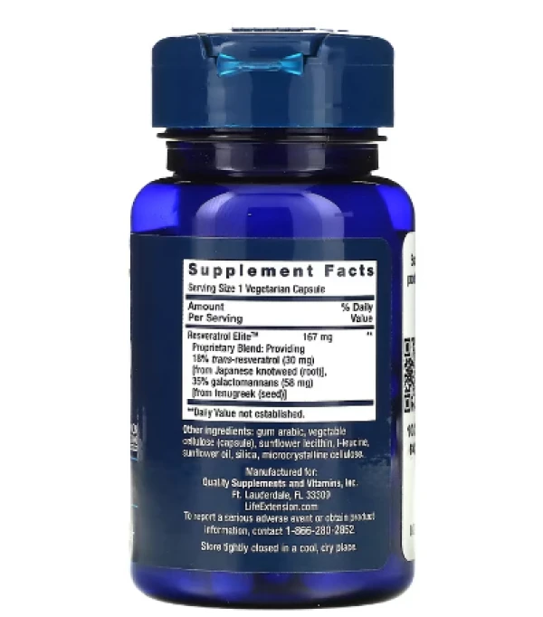 Life Extension, Resveratrol Elite, 30 Vegetarian Capsules