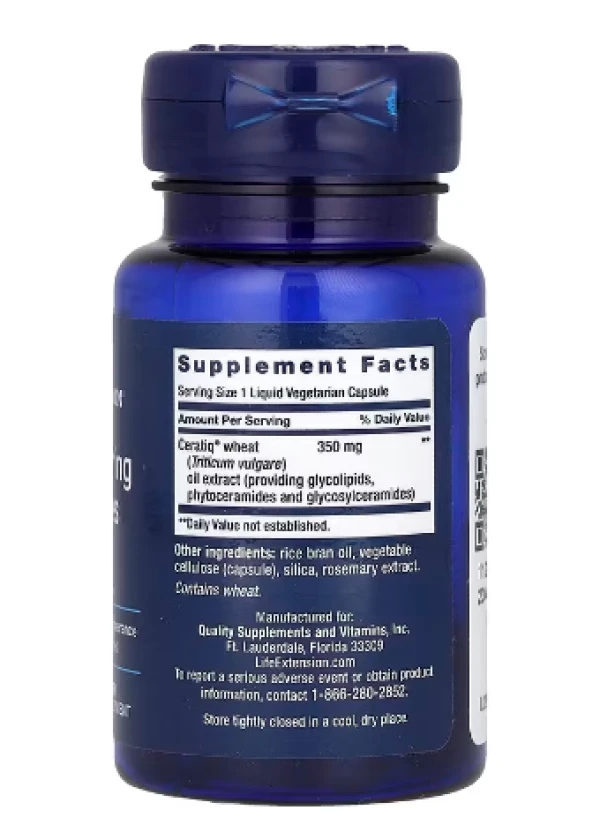 Life Extension, Skin Restoring Ceramides, 30 Liquid Vegetarian Capsules