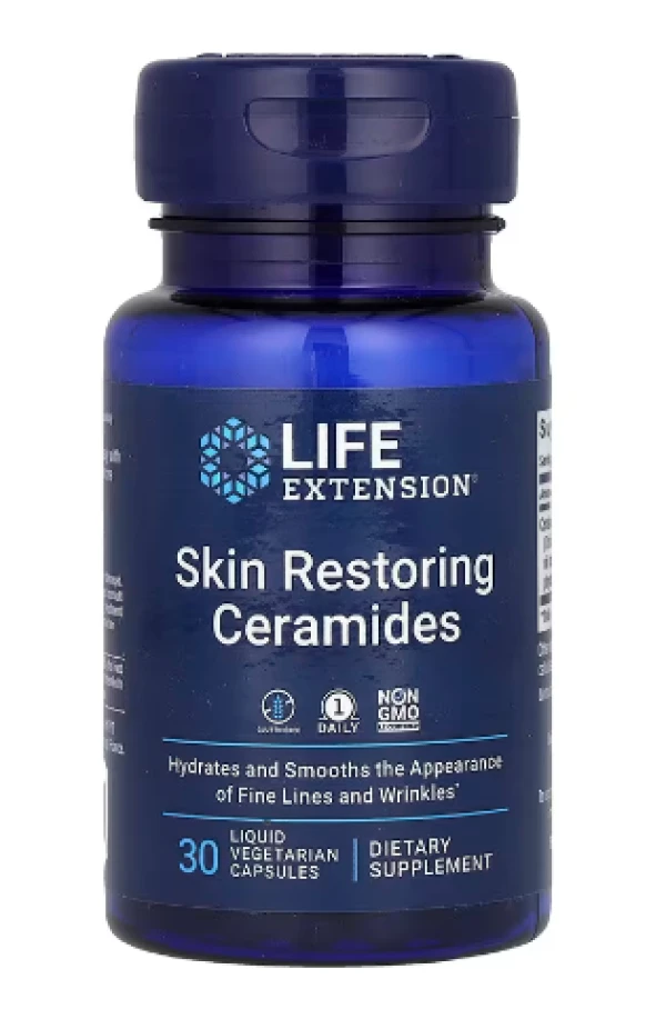 Life Extension, Skin Restoring Ceramides, 30 Liquid Vegetarian Capsules
