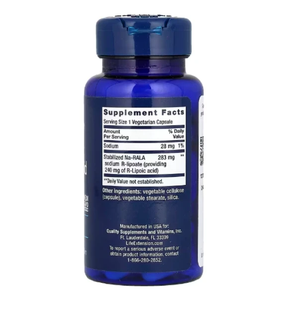 Life Extension, Super R-Lipoic Acid, 240 mg, 60 Vegetarian Capsules