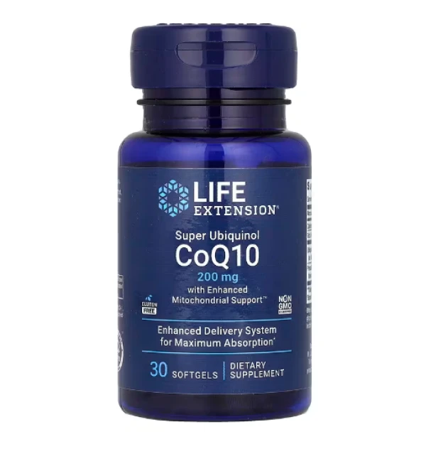 Life Extension, Super Ubiquinol CoQ10 with Enhanced Mitochondrial Support, 200 mg, 30 Softgels