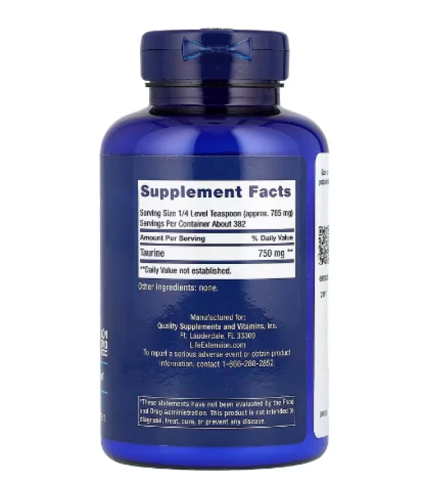 Life Extension, Taurine Powder, 10.58 oz (300 g)