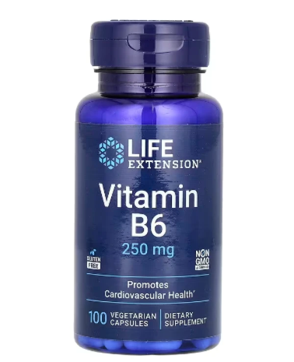 Life Extension, Vitamin B6, 250 mg, 100 Vegetarian Capsules