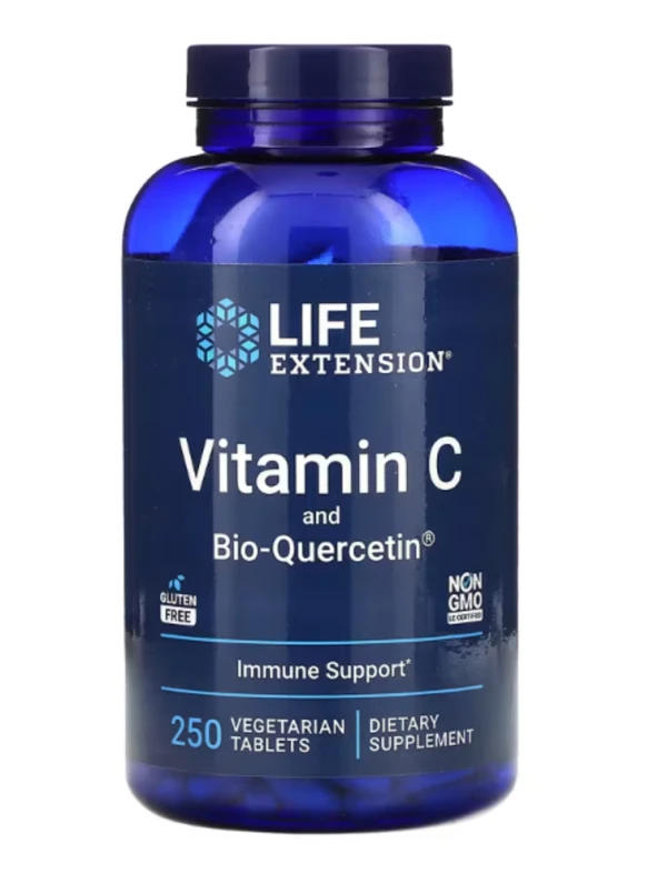 Life Extension, Vitamin C and Bio-Quercetin, 250 Vegetarian Tablets