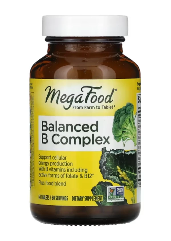 MegaFood, Balanced B Complex, 60 Tablets