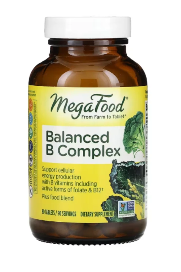MegaFood, Balanced B Complex, 90 Tablets