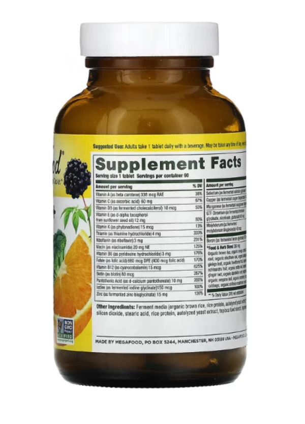 MegaFood, Men's 40+ One Daily Multivitamin, 90 Tablets