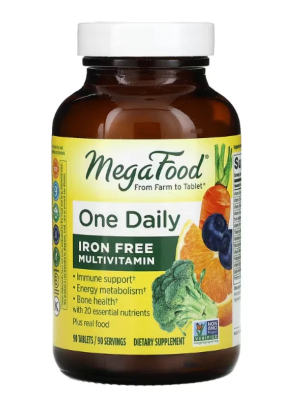 MegaFood, One Daily, Iron Free Multivitamin, 90 Tablets
