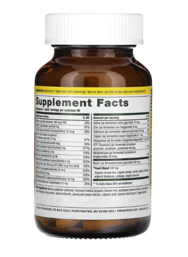 MegaFood, One Daily Multivitamin, 60 Tablets