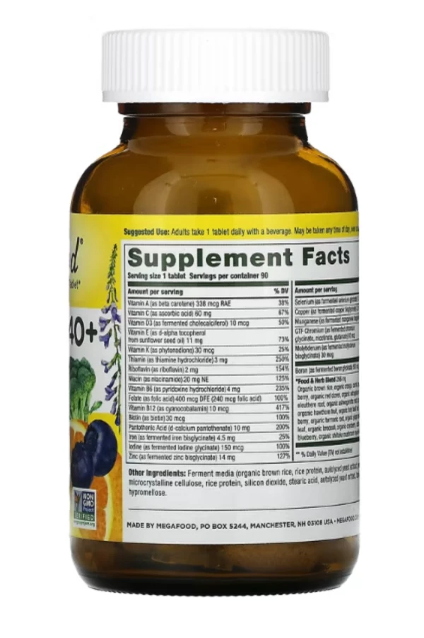 MegaFood, Women's 40+ One Daily, 90 Tablets