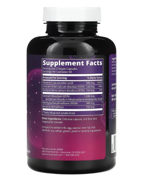 MRM, Cardio Chelate with EDTA, 180 Vegan Capsules