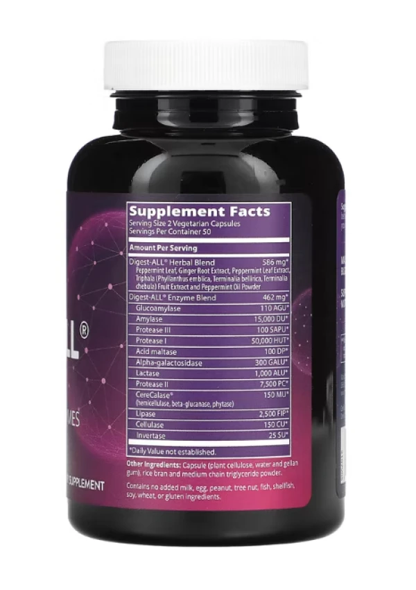 MRM, Digest-All, 100 Vegetarian Capsules