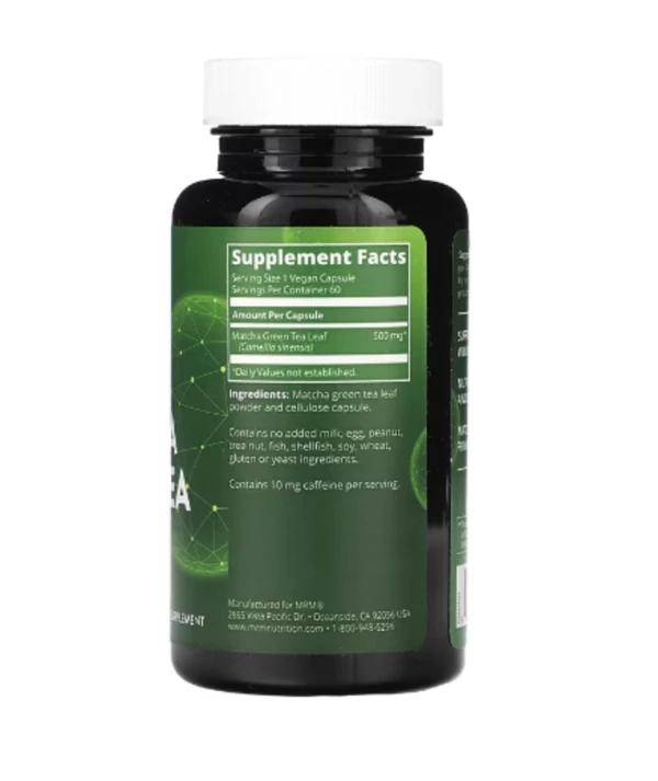 MRM Nutrition, Matcha Green Tea, 60 Vegan Capsules