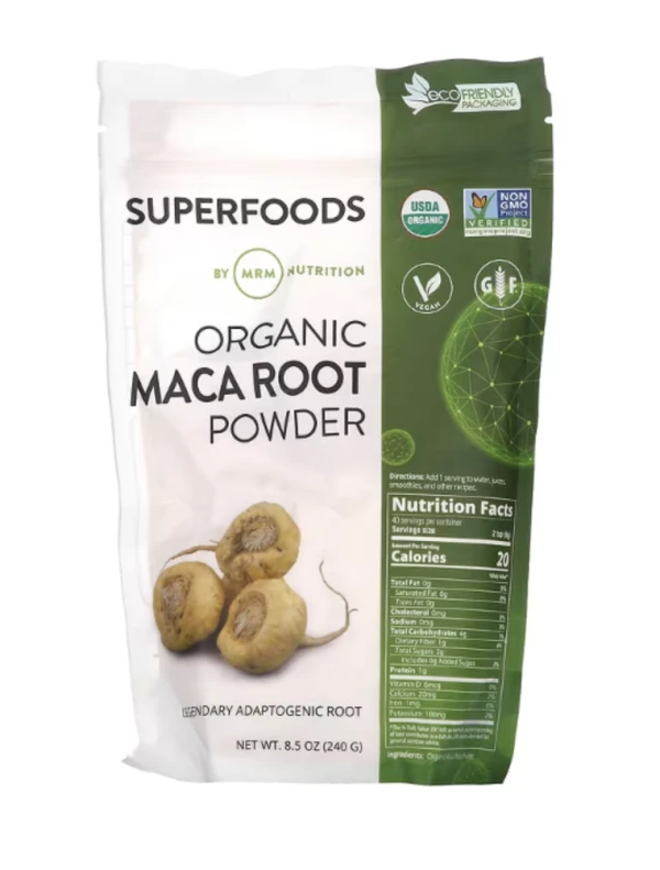 MRM Nutrition, Organic Maca Root Powder, 8.5 oz (240 g)