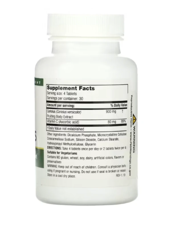 Mushroom Wisdom, Super Coriolus, 120 Vegetarian Tablets