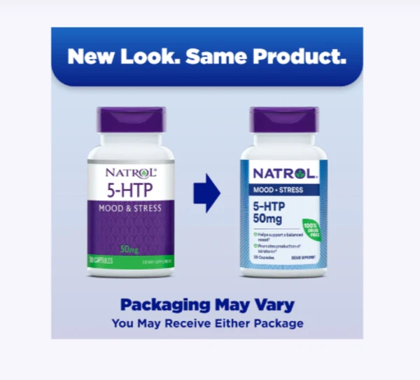 Natrol, 5-HTP, Mood & Stress, 50 mg, 45 Capsules