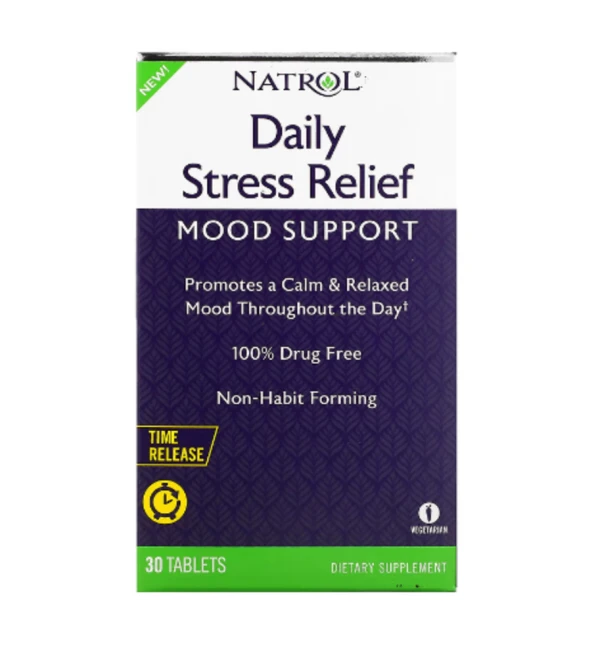 Natrol, Daily Stress Relief, Time Release, 30 Tablets