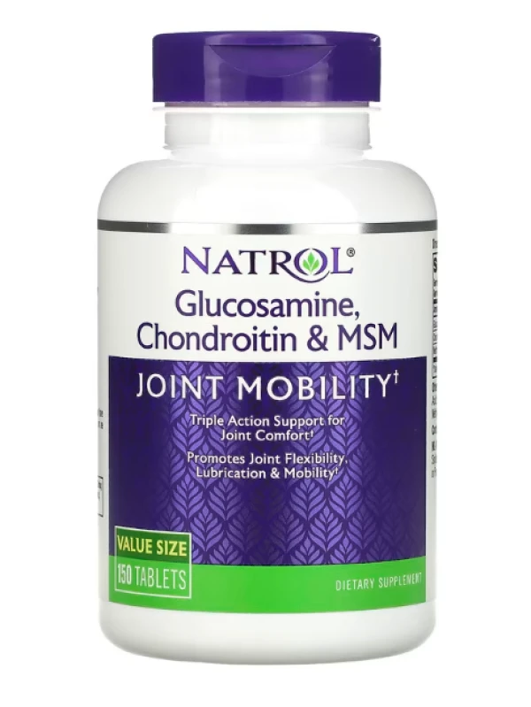 Natrol, Glucosamine, Chondroitin & MSM, 150 Tablets