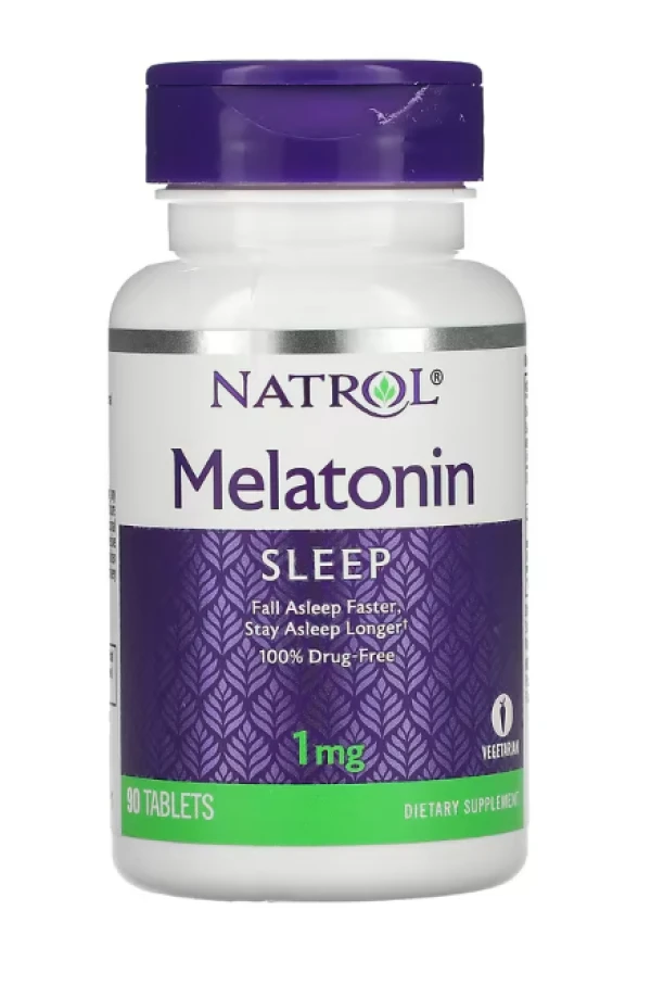 Natrol, Melatonin, 1 mg, 90 Tablets