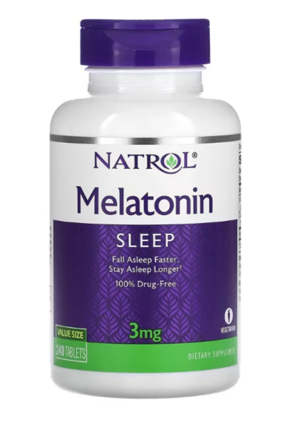 Natrol, Melatonin, 3 mg, 240 Tablets