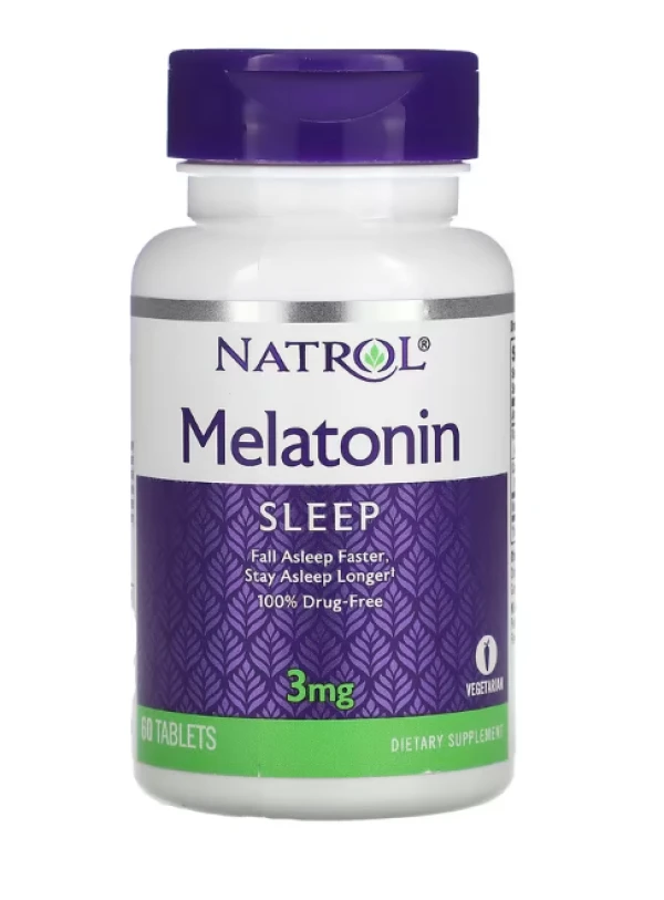 Natrol, Melatonin, 3 mg, 60 Tablets