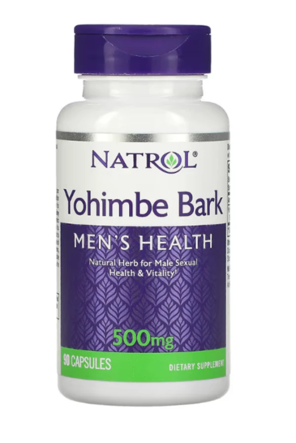 Natrol, Yohimbe Bark, 500 mg, 90 Capsules
