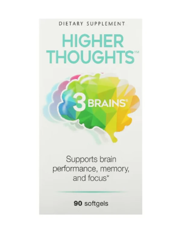 Natural Factors, 3 Brains, Higher Thoughts, 90 Softgels