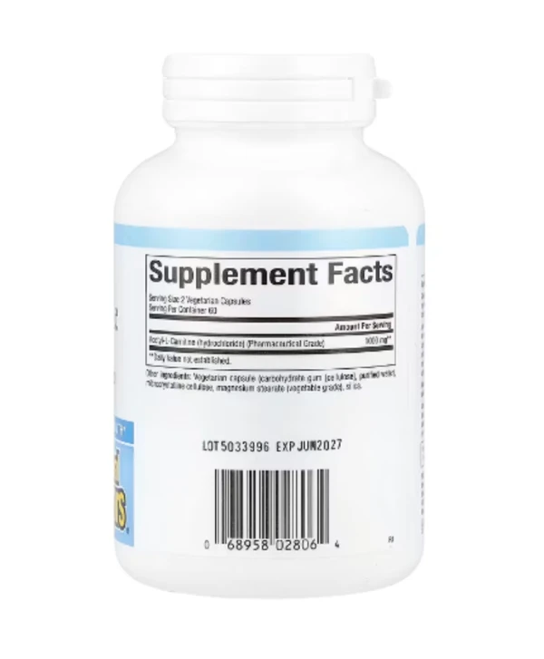 Natural Factors, Acetyl-L-Carnitine, 500 mg, 120 Vegetarian Capsules